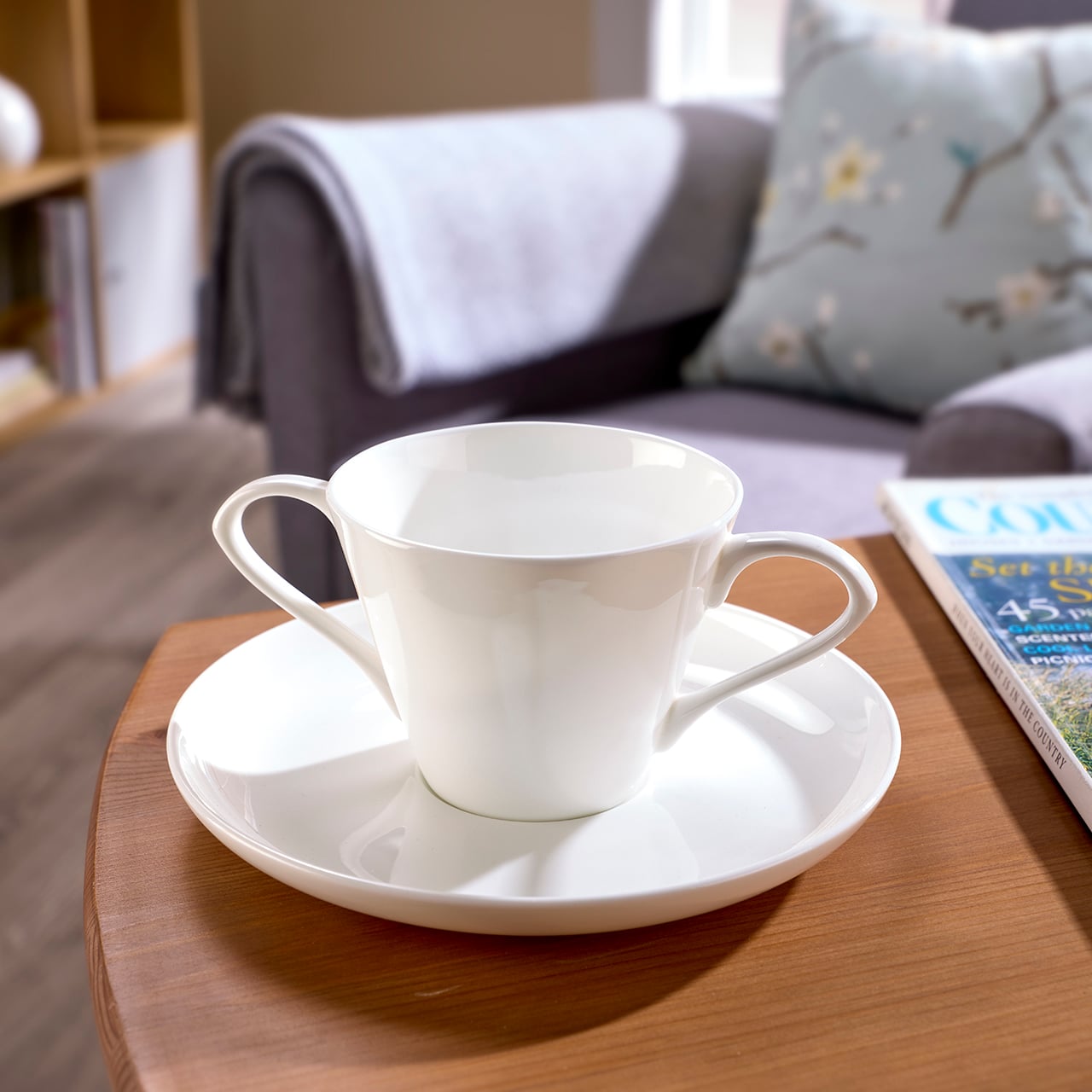 Easy Grip Cup and Saucer