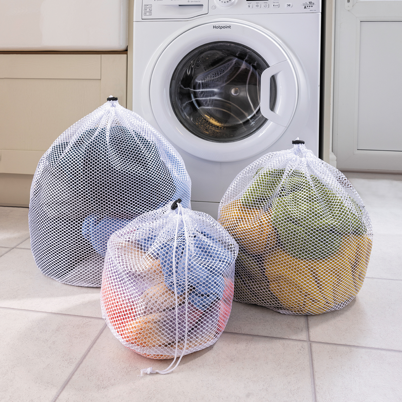 Mesh Laundry Bags - Set of 3