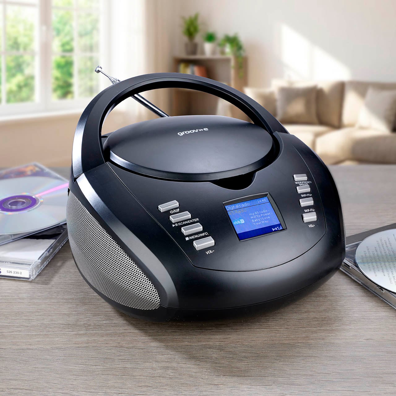 Boombox with CD Player, Radio and Bluetooth