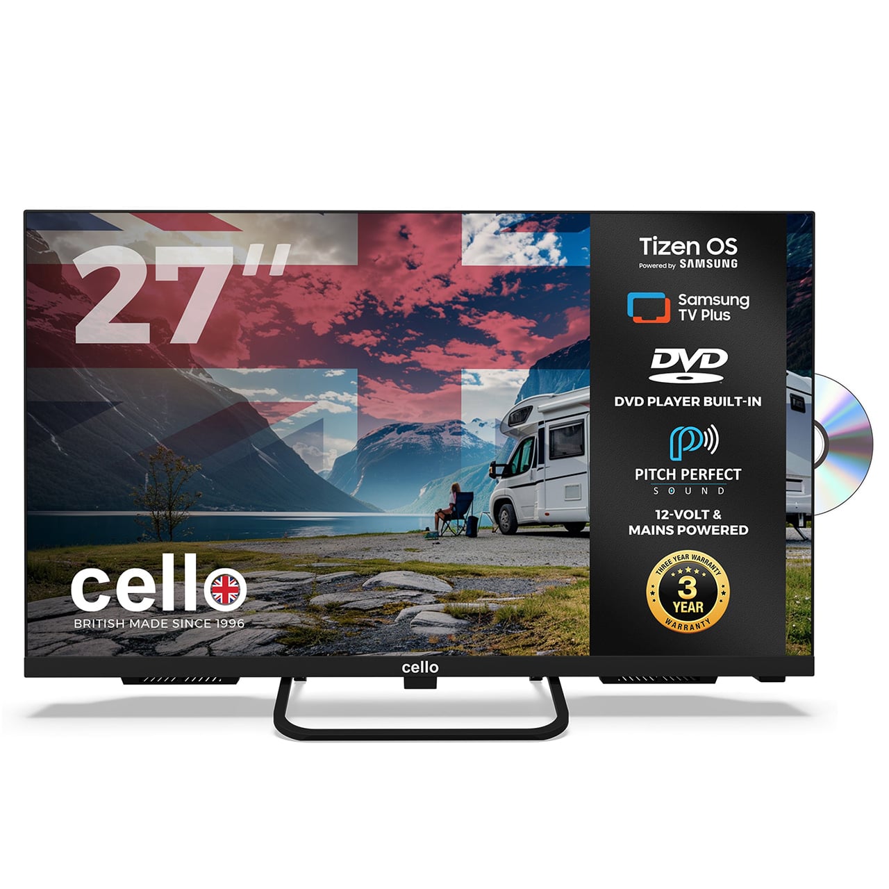 27-inch Full HD LED TV with DVD Player