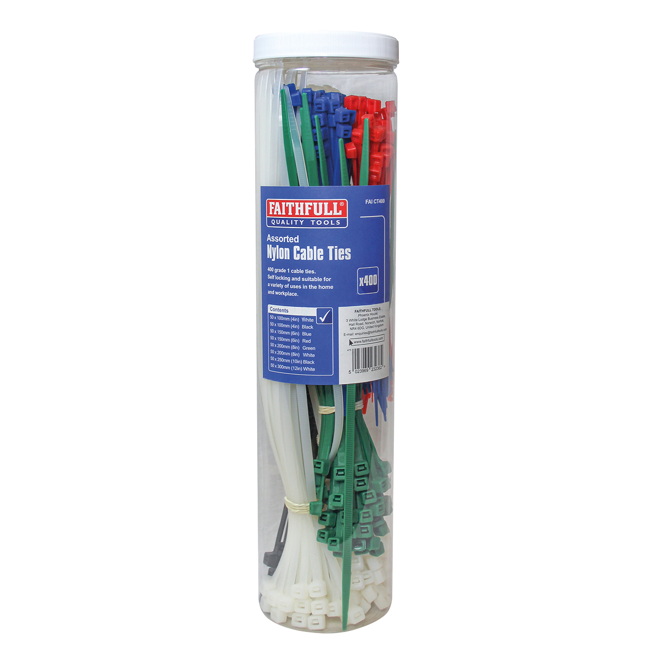 Cable Ties, Mixed - 400