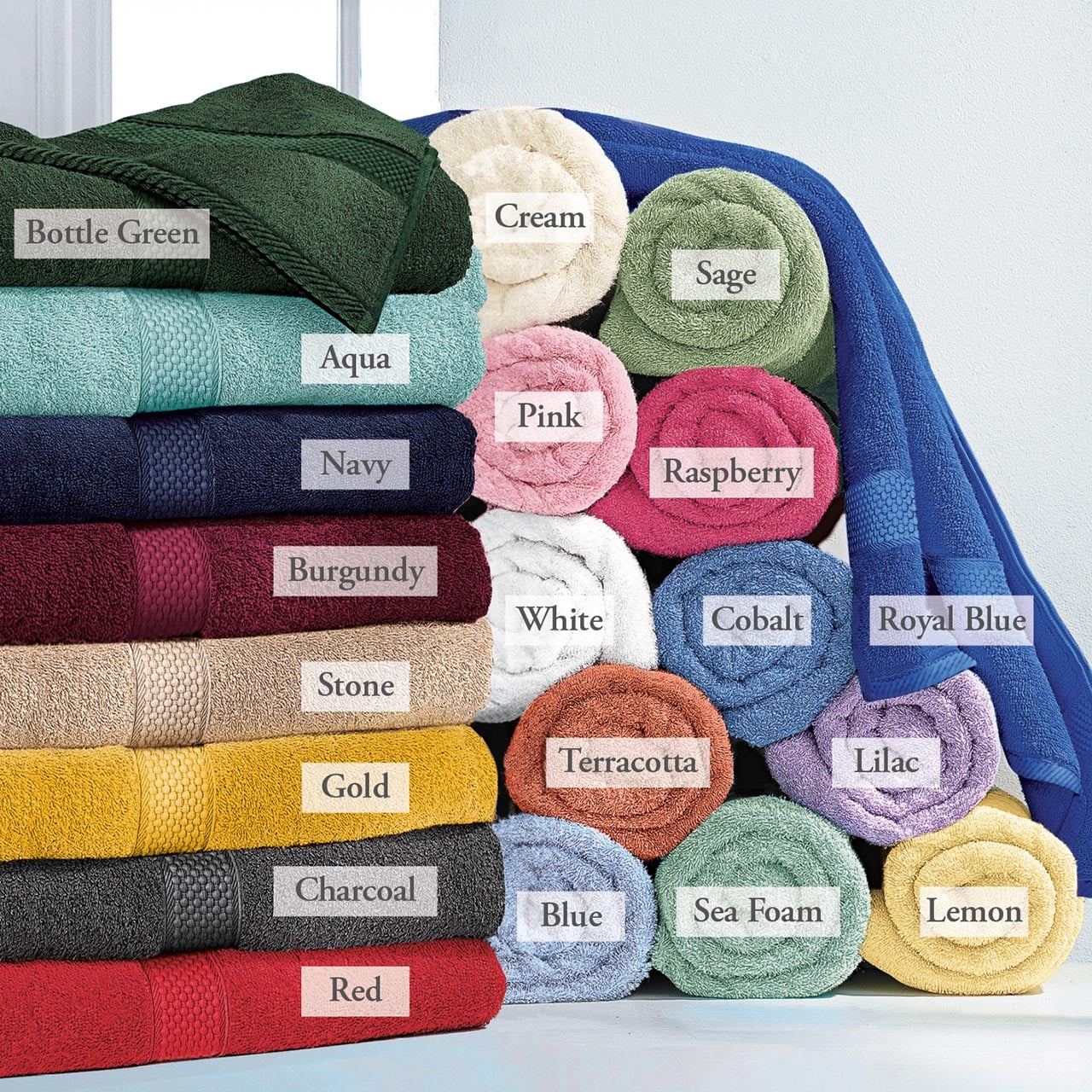 Pack of 2 Bathroom Towels