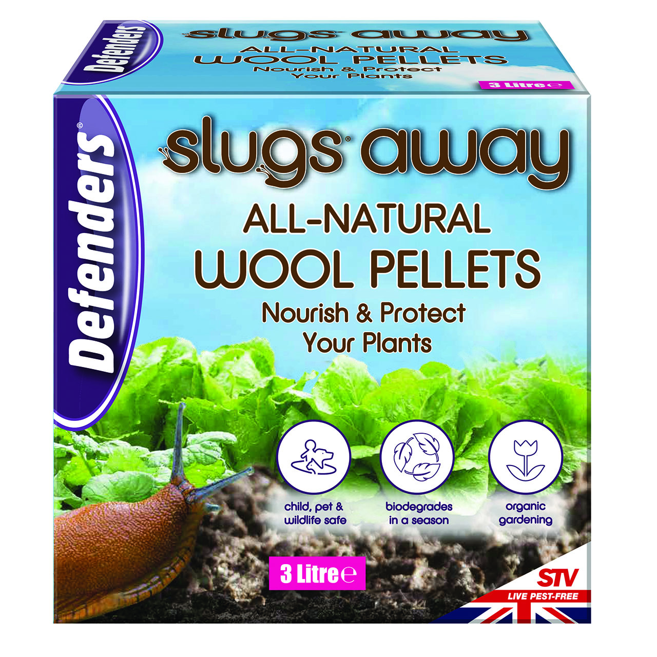 Slugs Away Wool Pellets, 3L