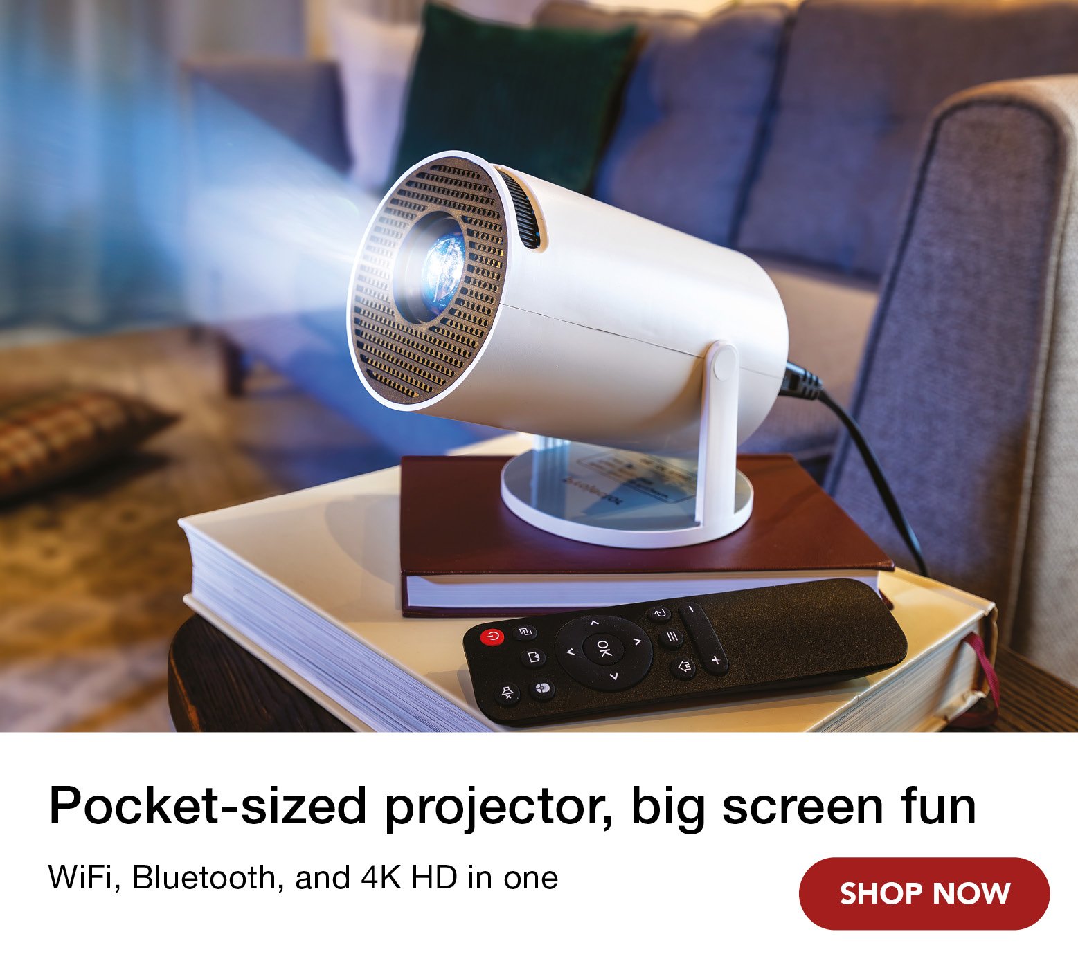 Image of portable screen projector